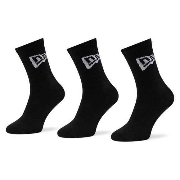 Ponožky New Era Flag Crew 3Pack Black