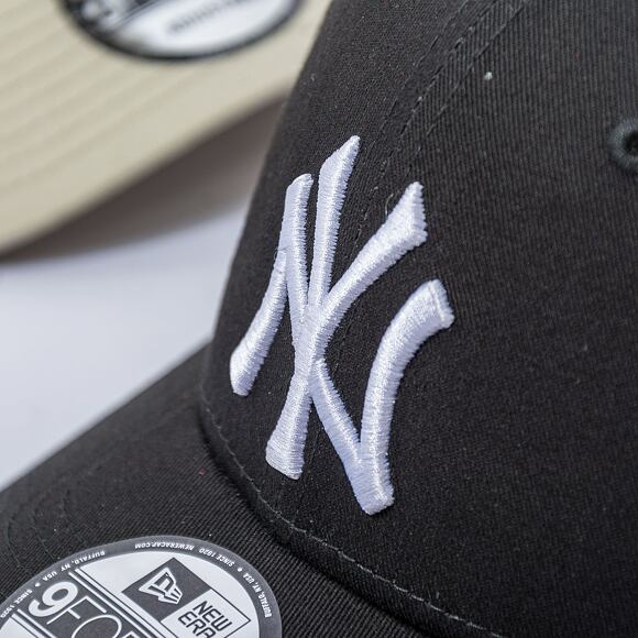 Kšiltovka New Era 9FORTY MLB League Basic New York Yankees - Black / White