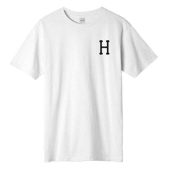 Triko HUF Essentials Classic H T-Shirt White