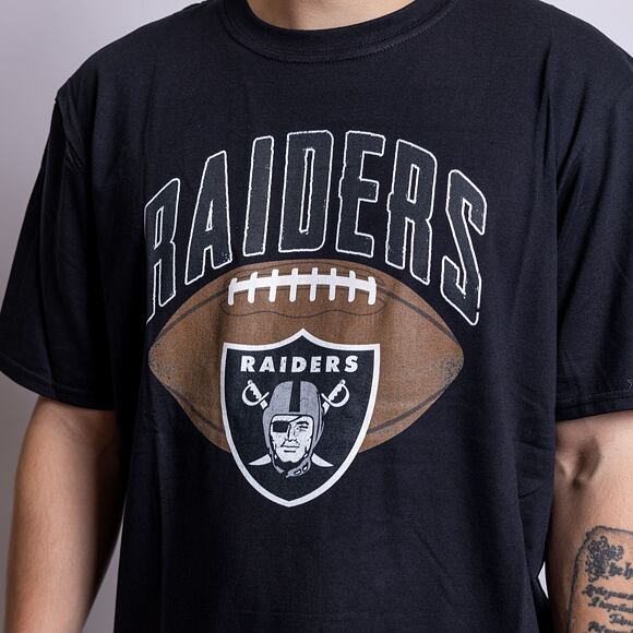 Triko Mitchell & Ness Archive Wash Out Tee Oakland Raiders Black