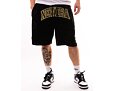 Kraťasy New Era Oversized Mesh Shorts - Black / Metallic Gold