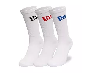 Ponožky New Era Flag 3Pack Crew Socks White / Red / Blue
