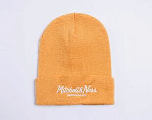 Kulich Mitchell & Ness Branded Pinscript Cuff Knit Dark Orange