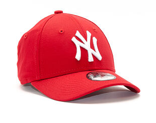 Dětská kšiltovka New Era 9FORTY Kids MLB League Basic New York Yankees - Scarlet / White