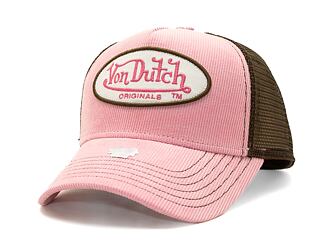 Kšiltovka Von Dutch Boston Trucker Pink/Brown