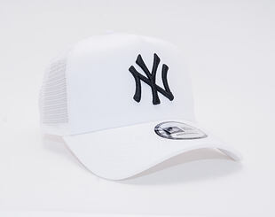 Kšiltovka New Era 9FORTY A-Frame Trucker Essential New York Yankees - White