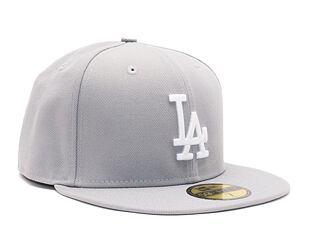 Kšiltovka New Era 59FIFTY MLB Basic Los Angeles Dodgers - Graphite / White
