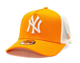 Dětská kšiltovka New Era 9FORTY Kids A-Frame Trucker MLB New York Yankees - Orange / White