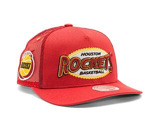 Kšiltovka Mitchell & Ness NBA Team Seal Trucker HWC Rockets Red