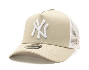 Dětská kšiltovka New Era 9FORTY Kids A-Frame Trucker MLB New York Yankees - Stone / White