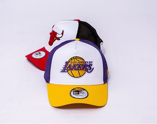 Kšiltovka New Era 9FORTY A-Frame Trucker NBA Los Angeles Lakers - Yellow / Purple