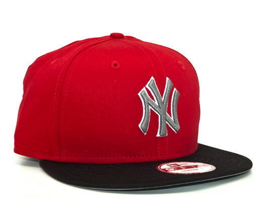 Kšiltovka New Era Tri-Col Basic New York Yankees Scarlet/Black Snapback