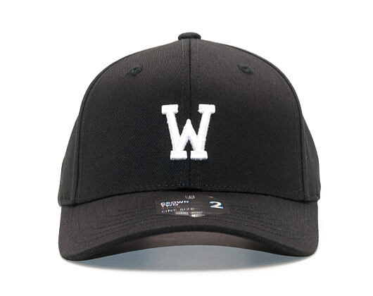 Kšiltovka State of WOW ALPHABET - Whiskey Baseball Cap Crown 2 Black/White Strapback