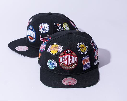 Kšiltovka Mitchell & Ness ALL OVER CONFERENCE DEADSTOCK HWC West Black