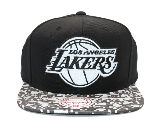 Kšiltovka Mitchell & Ness Digi Camo Los Angeles Lakers Black Snapback