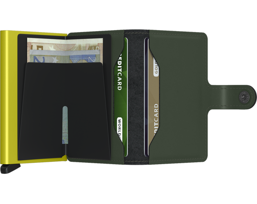 Peněženka Miniwallet Secrid Matte Green & Lime