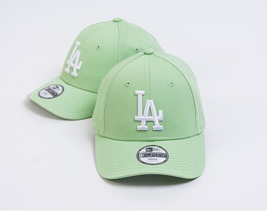 Dětská Kšiltovka New Era 9FORTY Kids MLB League Essential Los Angeles Dodgers Bright Green / White