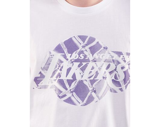 Triko New Era NBA Infill Logo Oversized Tee Los Angeles Lakers White / True Purple