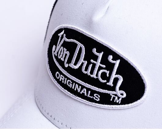 Kšiltovka Von Dutch Boston Trucker Cotton White/Black