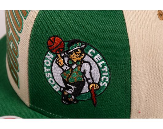 Kšiltovka Mitchell & Ness NBA Pop Panel Snapback Boston Celtics Off White / Green