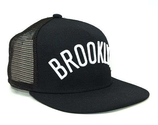 Kšiltovka Mitchell & Ness Court Trucker Brooklyn Nets Black Snapback