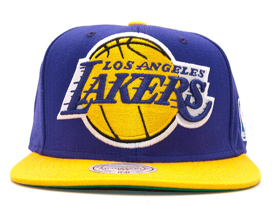 Kšiltovka Mitchell & Ness Big Logo Two Tone Los Angeles Lakers Purple Snapback