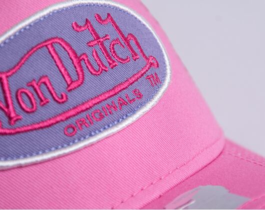Kšiltovka Von Dutch Boston Trucker Cotton Twill Pink/Purple