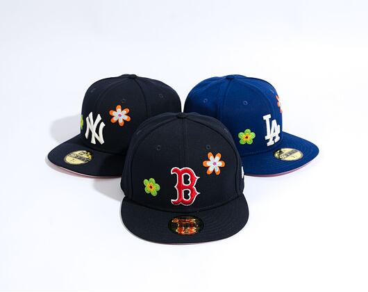 Kšiltovka New Era 59FIFTY MLB Floral Boston Red Sox Navy