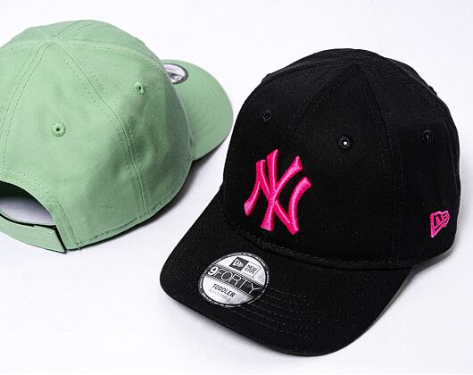 Dětská kšiltovka New Era 9FORTY Kids MLB League Essential New York Yankees - Black / Blush Pink