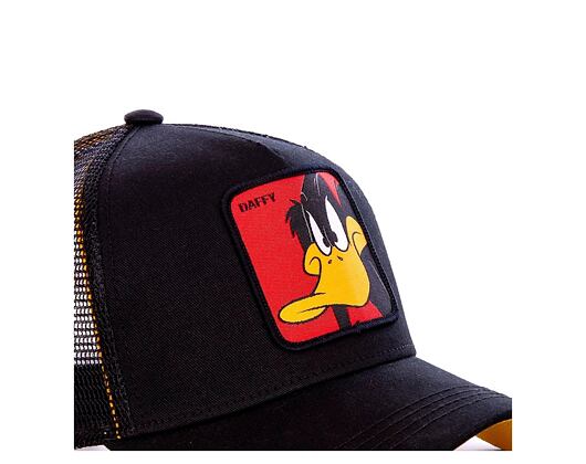 Kšiltovka Capslab Trucker - Looney Tunes - Daffy Ducke - Black / Red