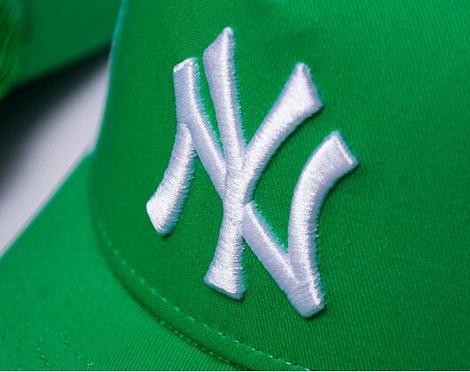 Dětská kšiltovka New Era 9FORTY Kids A-Frame Trucker MLB New York Yankees - Sour Green / White