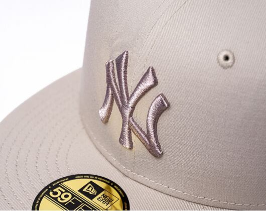 Kšiltovka New Era 59FIFTY MLB League Essential New York Yankees - Stone / Ash Brown