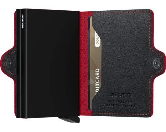 Peněženka Twinwallet Secrid Perforated Black-Red