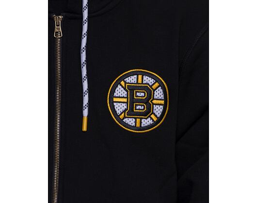 Mikina '47 Brand NHL Boston Bruins Back Check Morris Full Zip Hood Jet Black