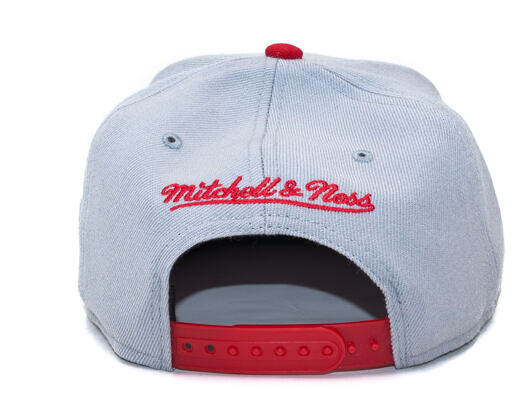 Kšiltovka Mitchell & Ness Upside Down Chicago Bulls Grey/Red Snapback