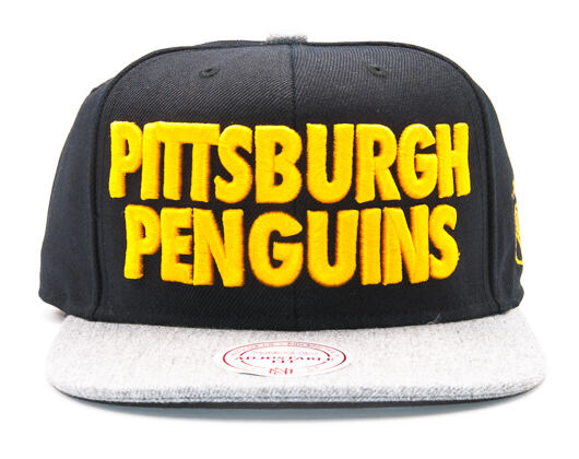 Kšiltovka Mitchell & Ness Forces Pittsburgh Penguins Black Snapback