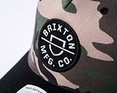 Kšiltovka Brixton Crest C MP Snapback Camo / Surplus / Black