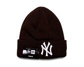 Dětský Kulich New Era MLB Kids League Essential Beanie New York Yankees Dark Brown / Off White