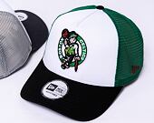 Kšiltovka New Era 9FORTY A-Frame Trucker NBA Boston Celtics - Black / Kelly Green