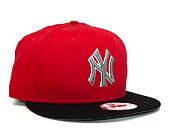 Kšiltovka New Era Tri-Col Basic New York Yankees Scarlet/Black Snapback