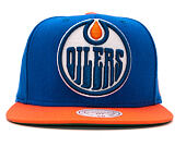 Kšiltovka Mitchell & Ness Big Logo Two Tone Edmonton Oilers Blue Snapback