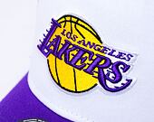 Kšiltovka New Era 9FORTY A-Frame Trucker NBA Team clear Black Los Angeles Lakers - White / Purple