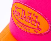 Kšiltovka Von Dutch Trucker Tampa - Trucker Foam - Polyester Foam - Pink/Orange