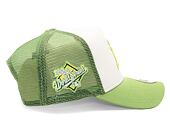 Kšiltovka New Era 9FORTY A-Frame Trucker MLB Style Activist Oakland Athletics Cooperstown Green / Cy