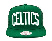 Kšiltovka Mitchell & Ness Court Trucker Boston Celtics Green Snapback