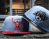Kšiltovka Mitchell & Ness The Fade 2Tone Leather Chicago Bulls Blue/Red Snapback