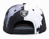 Kšiltovka New Era 9FIFTY NFL22 Sideline "Ink Dye" Las Vegas Raiders Black / White