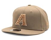 Kšiltovka New Era 9FIFTY MLB Patch Arizona Diamondbacks Retro - Ash Brown / Stone