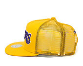 Kšiltovka Mitchell & Ness Court Trucker Los Angeles Lakers Yellow Snapback