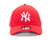 Kšiltovka New Era 9FORTY MLB League Basic New York Yankees - Scarlet / White